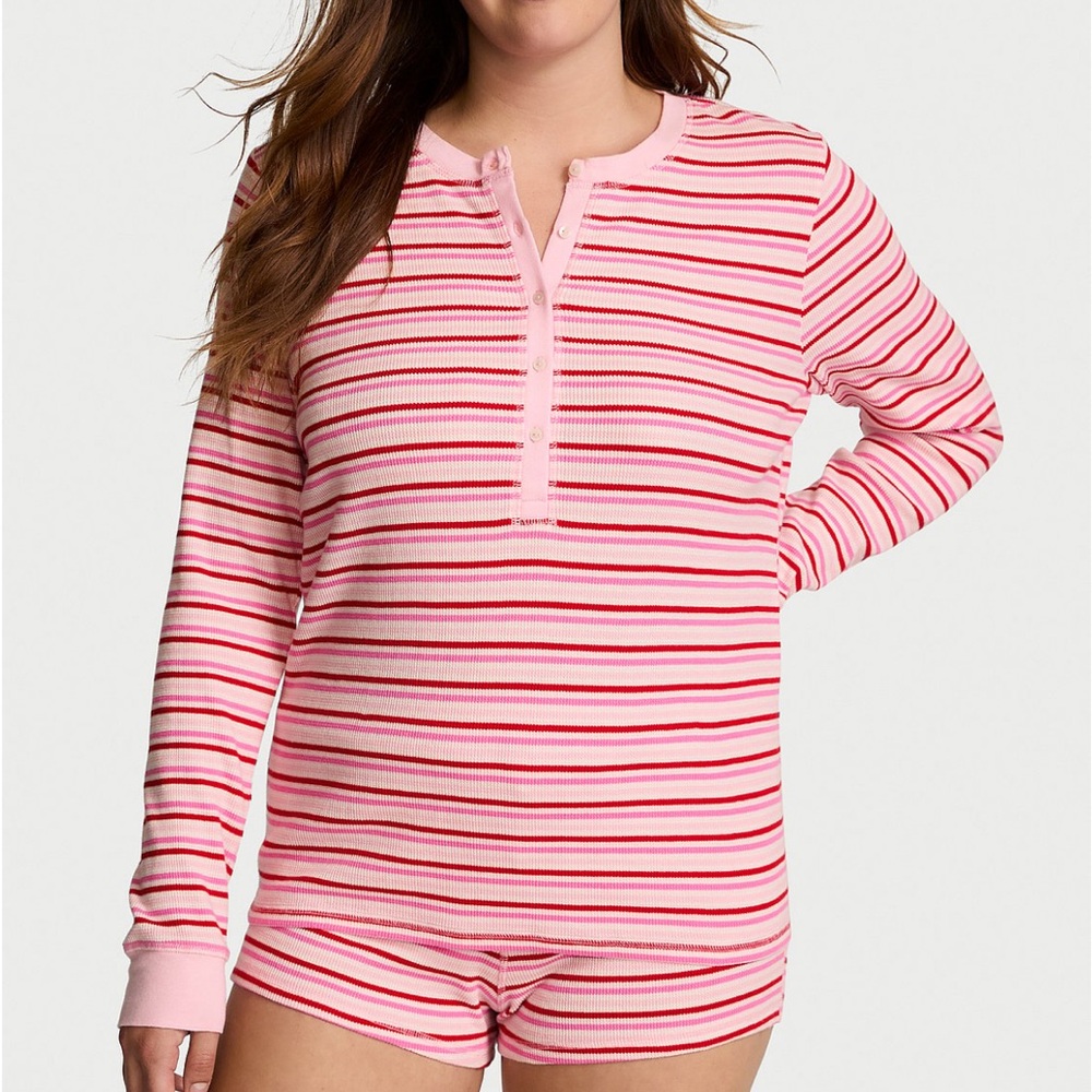 Striped Pink and Red Women's Top